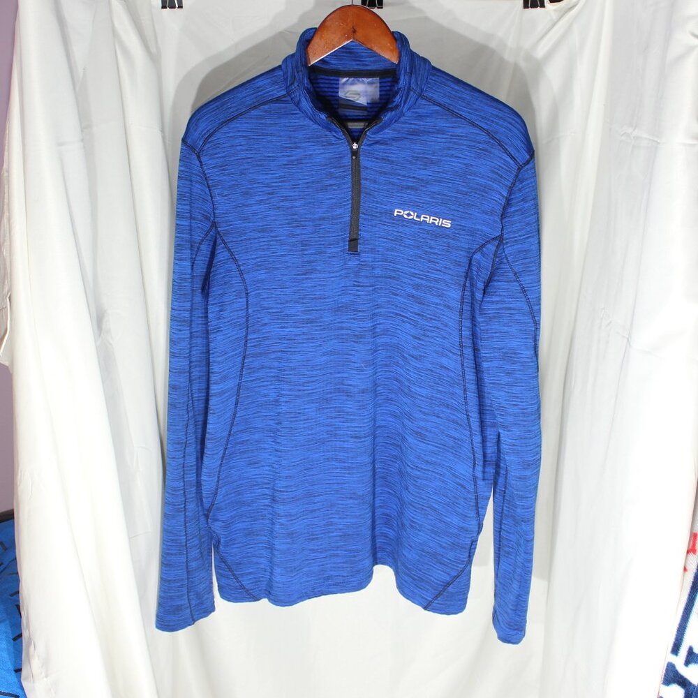 Stormtech 1/4 Zip Polaris Branded Base Blue Pullover - Size Large